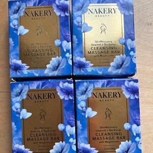 Nakery Beauty Cleansing Massage Bar - Blue and Gold